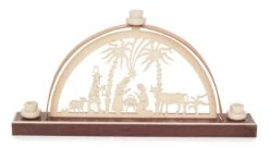 202/137 - Candle Arch Miniature With Nativity Scene