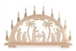 202/689 - Schwibbogen With Nativity Scene