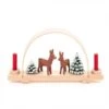 202/712 - Miniature Candle Holder /Arch With Deer And Trees