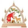 202/783 - Schwibbogen With Santa Claus & Deer