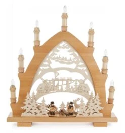 202/796 - Candle Arch With Forest Scene