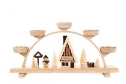 202/961 - Schwibbogen With Snowman & House