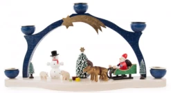 202/975 - Schwibbogen W/ Hand Painted Christmas Scene