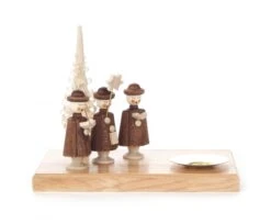 204/114 - Candle Holder With Carolers (14mm)