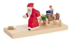 225/035 - Candle Holder - Santa With Sled
