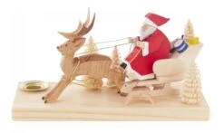 225/072 - Candle Holder With Santa & Reindeer