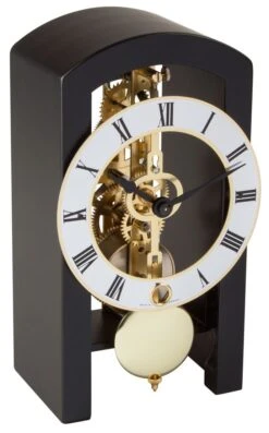 23015-740721 - Patterson Skeleton Table Clock In Black