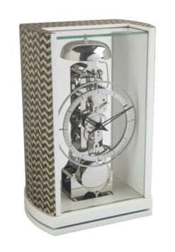 23050-R10791 - White/Gray Skeleton Mantel Clock
