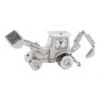 C383SIL - Backhoe Miniature Clock