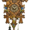 KU357QM - Quartz Musical 5 Leaf Cuckoo With Painted Flowers