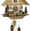 KU4220QM - Quartz Musical Chalet W/ Man Tipping Hat & Dog
