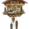 KU4221QM - Quartz Musical Chalet With Blacksmith And Waterwheel