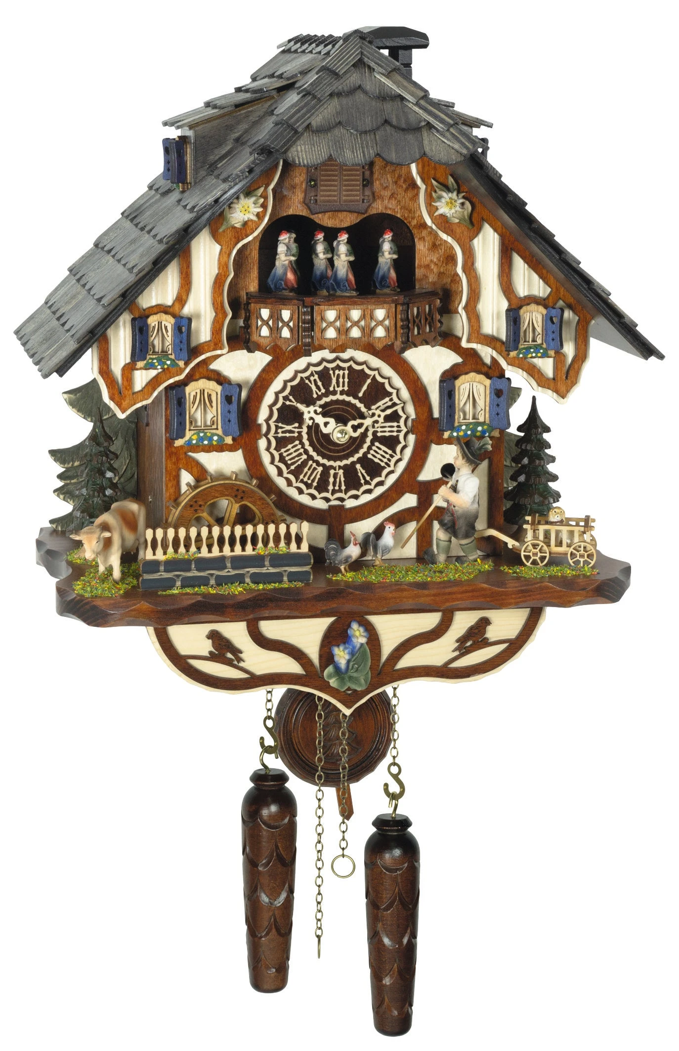 KU4266QMT - Quartz Musical Chalet W/Animated Wandering Boy 1 KU4266QMT - Quartz Musical Chalet W/Animated Wandering Boy