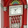 C40RD- Juke Box Miniature Clock - Red