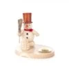 196/019N - Candle Holder With Snowman & Tree