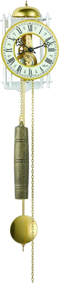 70733-000711 - Hermle Stuttgart White Skeleton Wall Clock