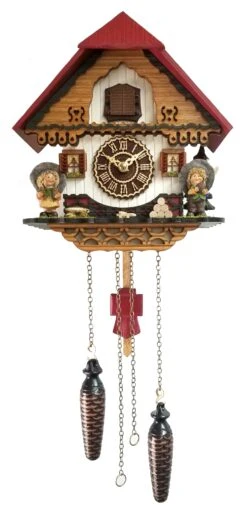 KU4256QM - Quartz Musical Cuckoo W/ Nature Man & Woman