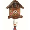 73SB - Novelty Cuckoo Clock With Painted Flowers