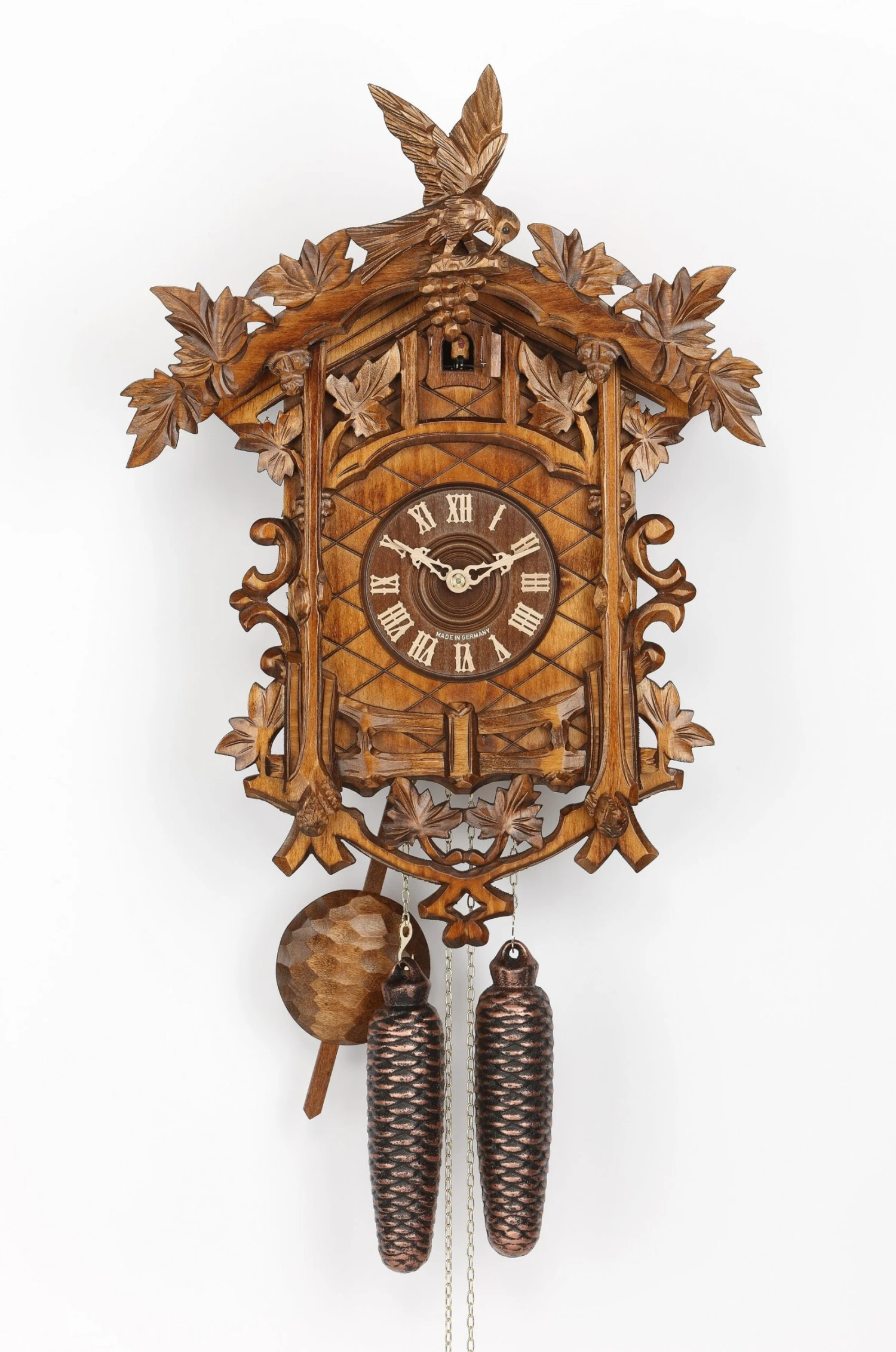 KU849ex - 8D/2W Antique Style Cuckoo With Maple Leaves & Birds 1 KU849ex - 8D/2W Antique Style Cuckoo With Maple Leaves & Birds