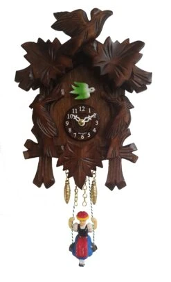 2002SQ - Novelty Cuckoo Clock With Maple Leaves & Birds