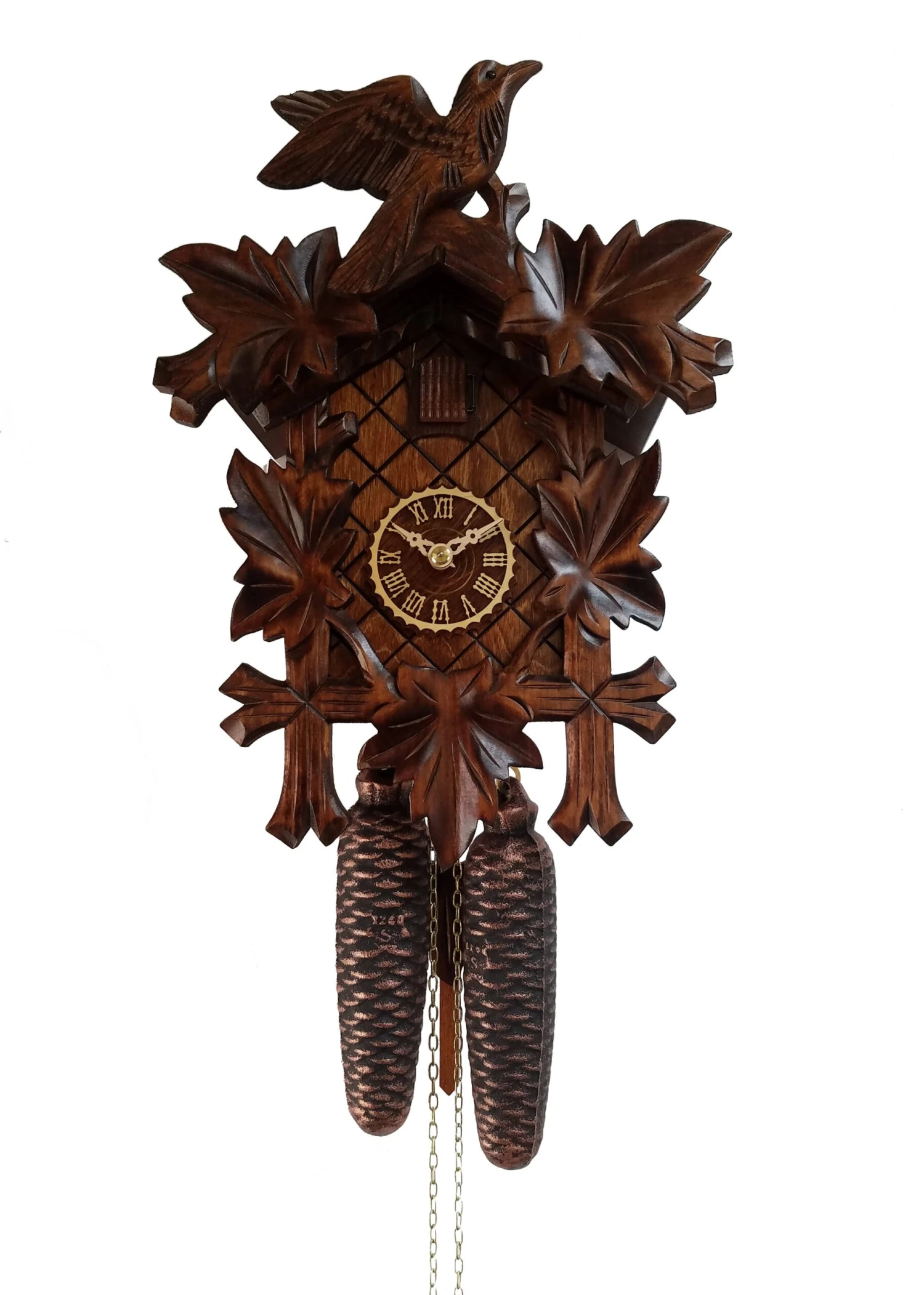KU81003nu - 8 Day 5 Leaf 1 Bird Cuckoo Clock 1 KU81003nu - 8 Day 5 Leaf 1 Bird Cuckoo Clock