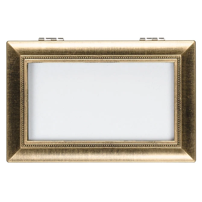 97089 - Small Antique Gold Music Box - Plays “Fur Elise" 1 97089 - Small Antique Gold Music Box - Plays “Fur Elise"