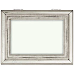 97094- Large Antique Silver Music Box - Plays "Amazing Grace"