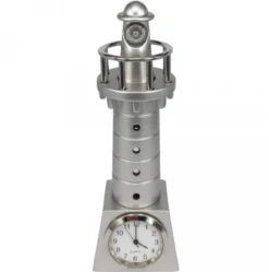 990SIL - Miniature Lighthouse Clock.