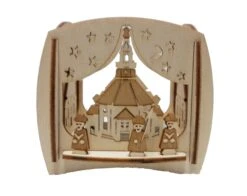 201/284/1 - Tealight Holder With Seiffen Church