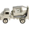 C437sil - Cement Truck Miniature Clock