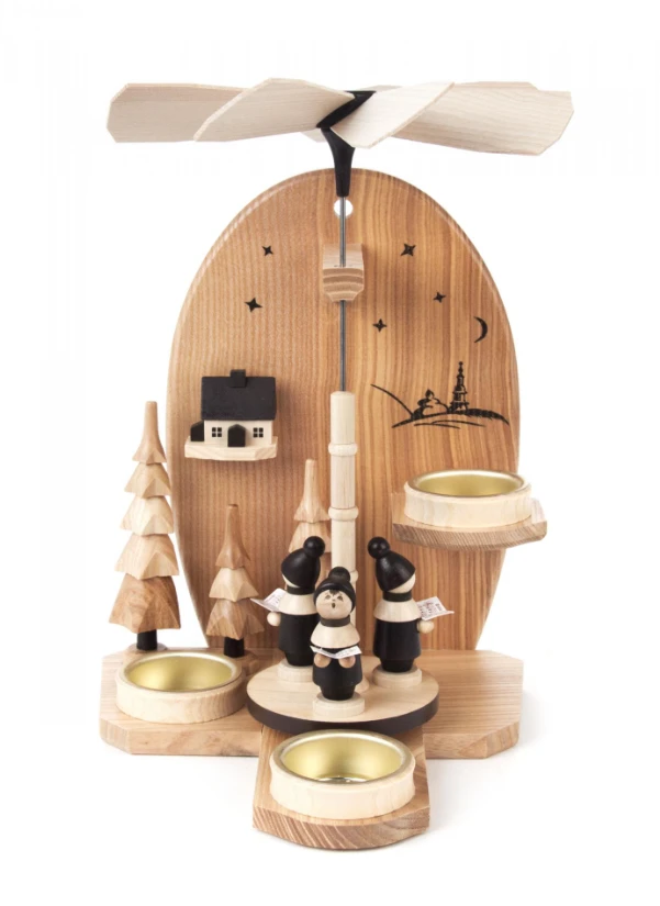 085/595 - Wall Hanging Pyramid With Carolers 1 085/595 - Wall Hanging Pyramid With Carolers