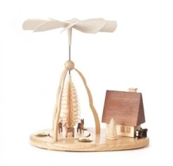 085/200/1 - Pyramid With Deer & Smoking House (14mm Candles)