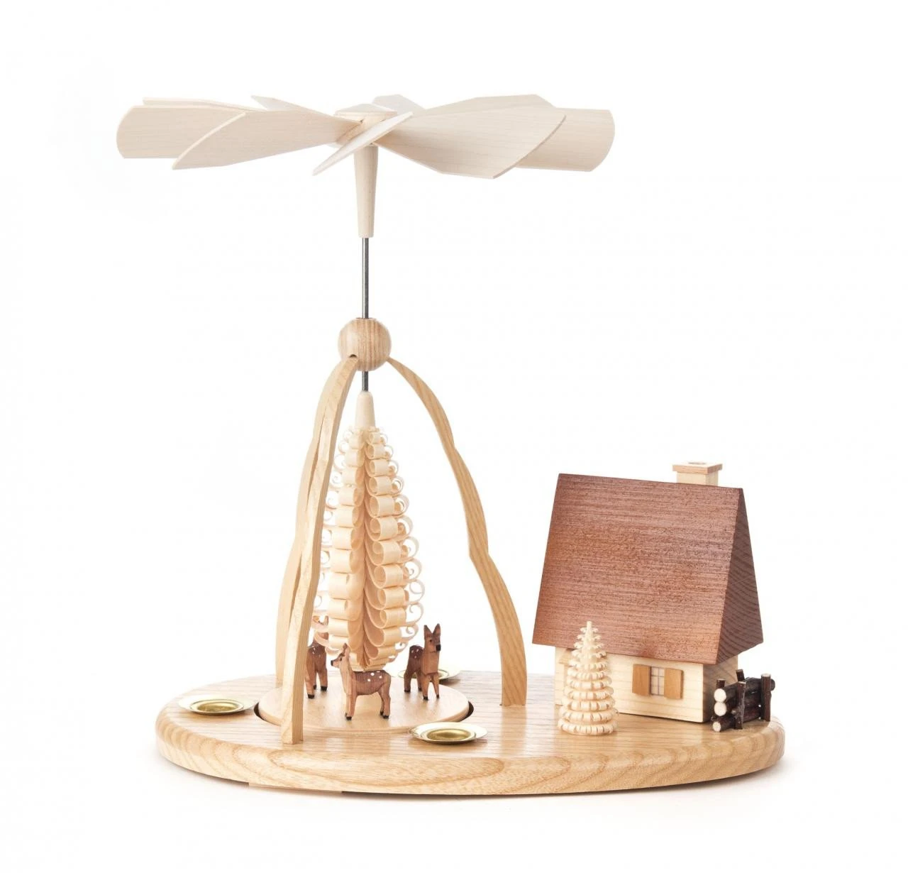 085/200/1 - Pyramid With Deer & Smoking House (14mm Candles) 1 085/200/1 - Pyramid With Deer & Smoking House (14mm Candles)