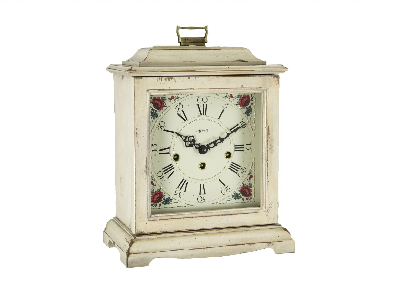 22518-WH0340 - Austen Mantel Clock In White 1 22518-WH0340 - Austen Mantel Clock In White