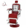 C1191RD - Barber Chair Miniature Clock In Red