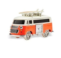 C3159OR - Orange Camper Van Miniature Clock 1 C3159OR - Orange Camper Van Miniature Clock