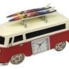 C3159RD - Red Camper Van Miniature Clock