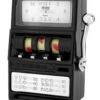 C3298 - Black Slot Machine Miniature Clock