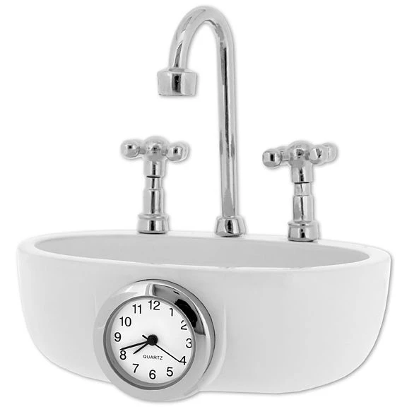 C3589 - Silver Sink Miniature Clock 1 C3589 - Silver Sink Miniature Clock