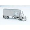 C375Sil - 18 Wheeler Miniature Clock