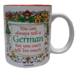 CM-453 - "Tell A German" Coffee Mug
