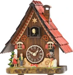 KU501QM - Quartz Musical Tabletop Chalet With Hansel And Gretel