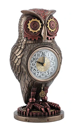 Steampunk Owl Clock