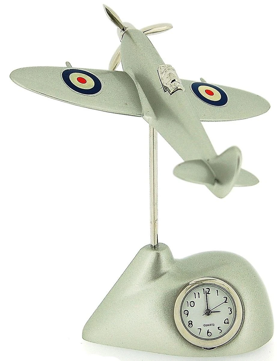 C007S - Spitfire British Fighter Plane Mini Clock 1 C007S - Spitfire British Fighter Plane Mini Clock