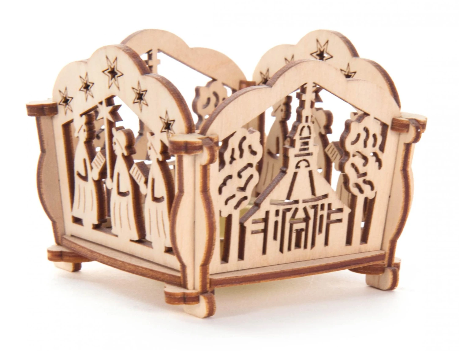 H15/28 - Seiffen Church Candle Holder Kit 1 H15/28 - Seiffen Church Candle Holder Kit