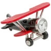 C3569RD/BK - Red & Black Miniature Airplane Clock