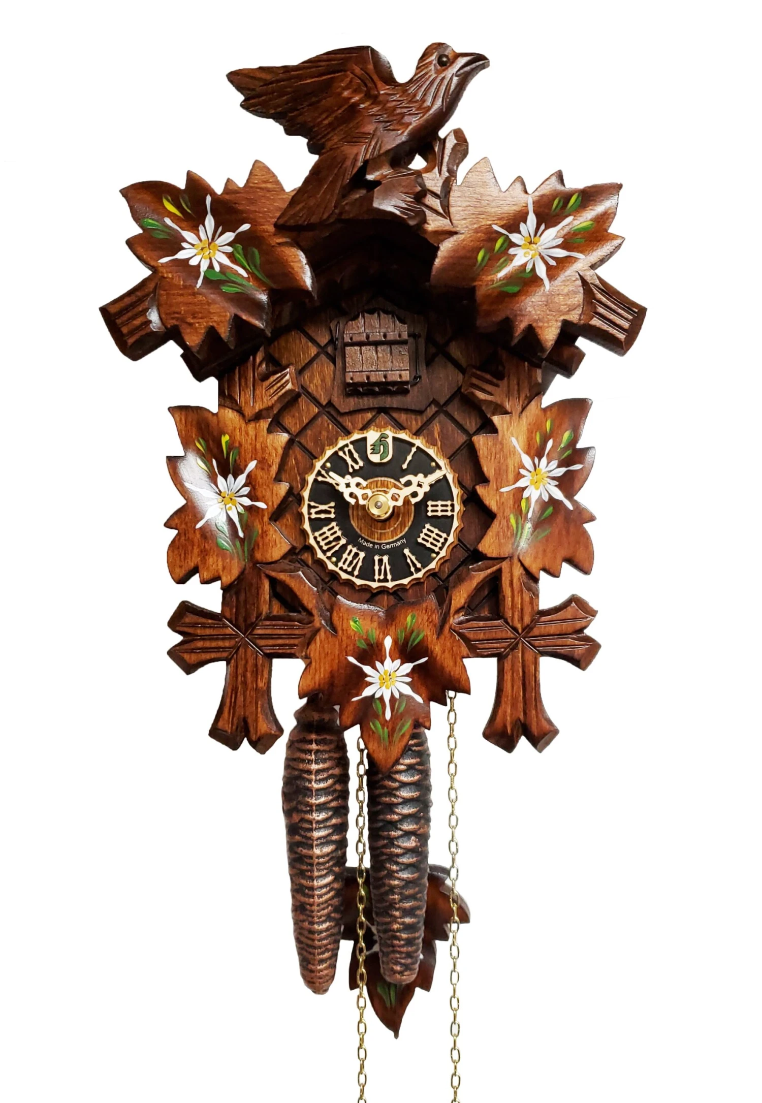 KU1000ed - 1 Day 2 Weight Five Leaf With Hand Painted Flowers 1 KU1000ed - 1 Day 2 Weight Five Leaf With Hand Painted Flowers