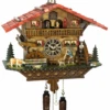KU4267QMT - Quartz Musical Chalet With Animated Hiker & Waterwheel