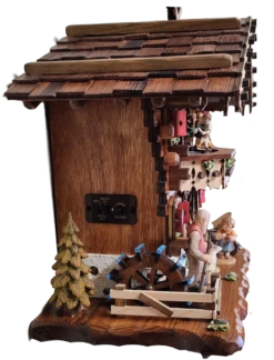 KU6214QM - Quartz Cuckoo Clock With Dancers & Water Wheel 5 KU6214QM - Quartz Cuckoo Clock With Dancers & Water Wheel -Cheap Clocks Store KU6214QM P2