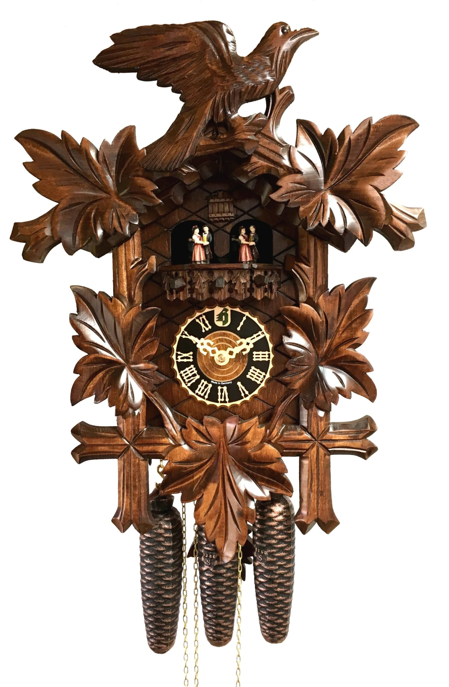 KU8005M - 8 Day Musical 5 Leaf Cuckoo Clock 1 KU8005M - 8 Day Musical 5 Leaf Cuckoo Clock